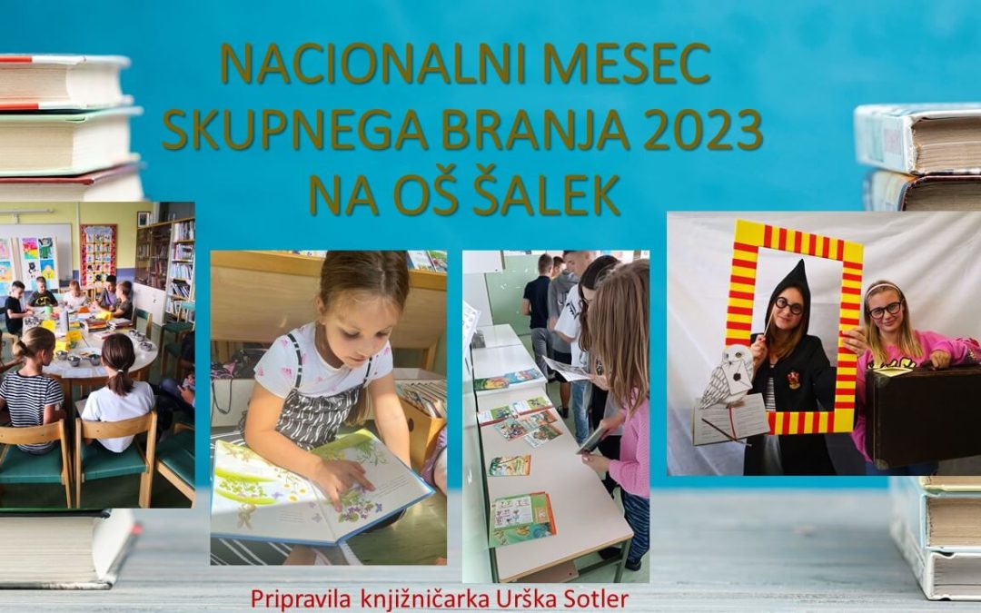 Nacionalni mesec skupnega branja 2023 na OŠ Šalek